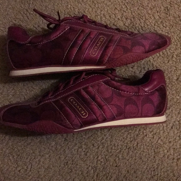 Shoes - Coach sneakers purple